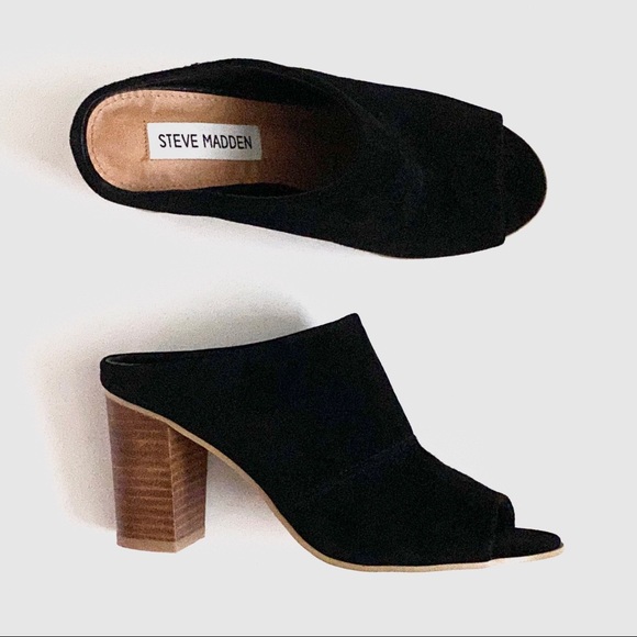 Steve Madden Shoes - Like New🖤Steve Madden”Navea”  Suede Mules